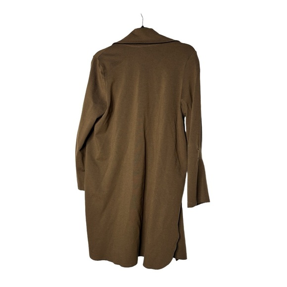 Clara Sun Woo Brown Open Waterfall Front Jacket small - Picture 2 of 9